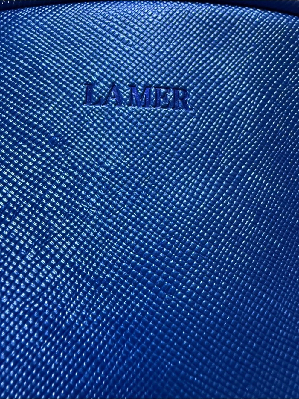 La Mer Royal Blue Cosmetic Case